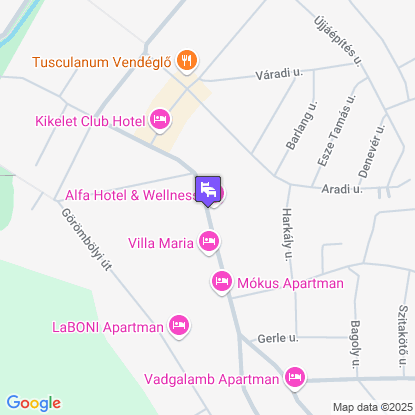 Alfa Hotel a térképen