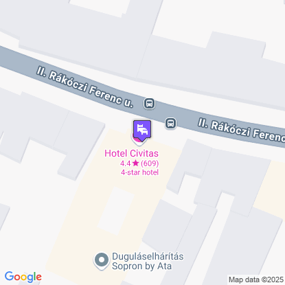Hotel Civitas a térképen