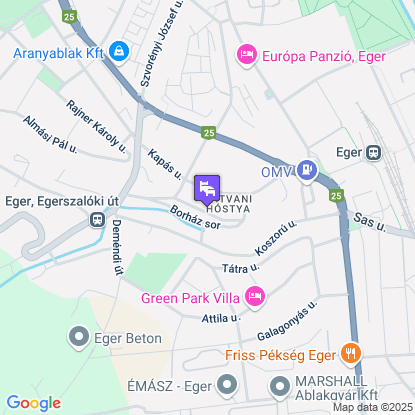 Csobogó Vendégház a térképen