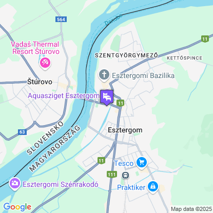 Grand Hotel Esztergom a térképen
