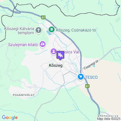 Hotel Írottkő a térképen