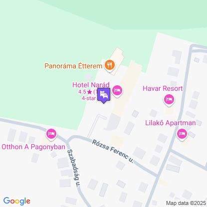 Hotel Narád a térképen