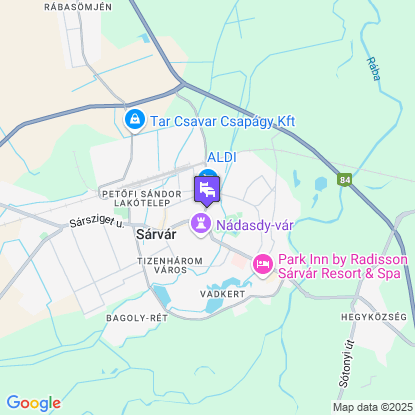 Hotel Viktória a térképen