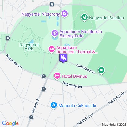 Hotel Nagyerdő a térképen