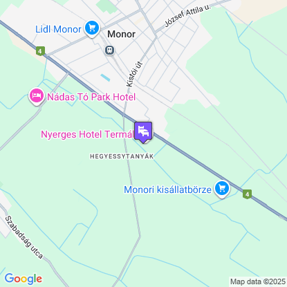 Nyerges Hotel Termál a térképen