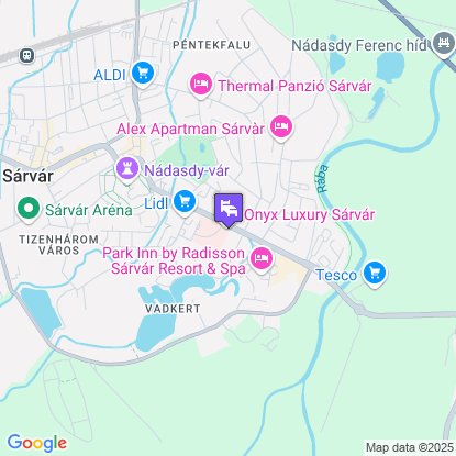 Onyx Luxury Sárvár a térképen