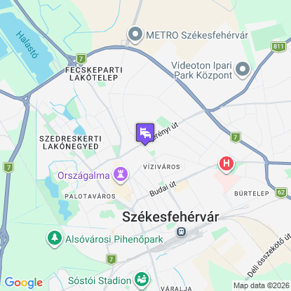 Hotel Vad�szk�rt a t�rk�pen