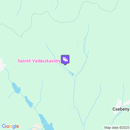 Sasr�ti Vad�szkast�ly a t�rk�pen