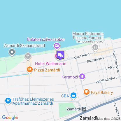 Hotel Wellamarin a térképen